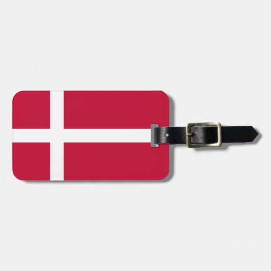 Étiquette À Bagage Drapeau du Danemark (Devant horizontal)