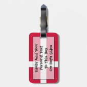 Étiquette À Bagage Drapeau du Danemark Easy ID Personal (Dos Vertical)