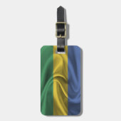 Étiquette À Bagage Drapeau Du Gabon (Devant Vertical)