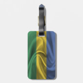 Étiquette À Bagage Drapeau Du Gabon (Dos Vertical)