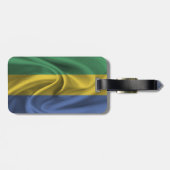 Étiquette À Bagage Drapeau Du Gabon (Dos horizontal)