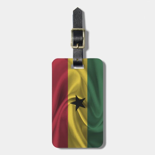 Étiquette À Bagage Drapeau Du Ghana (Devant Vertical)