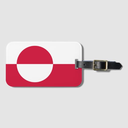 Étiquette À Bagage Drapeau du Groenland (Devant Horizontal)