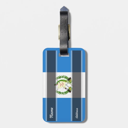 Étiquette À Bagage Drapeau du Guatemala (Dos Vertical)