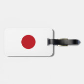 Étiquette À Bagage Drapeau du Japon (Dos horizontal)
