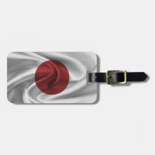 Étiquette À Bagage Drapeau Du Japon
