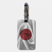 Étiquette À Bagage Drapeau Du Japon (Dos Vertical)