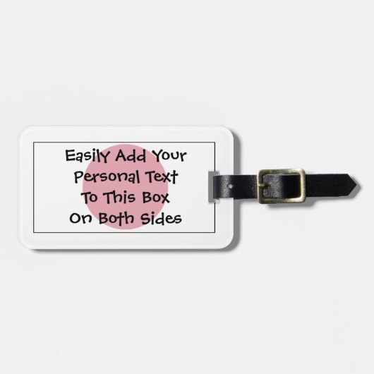 Étiquette À Bagage Drapeau du Japon Easy ID Personal (Devant horizontal)