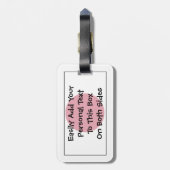 Étiquette À Bagage Drapeau du Japon Easy ID Personal (Dos Vertical)