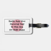 Étiquette À Bagage Drapeau du Japon Easy ID Personal (Dos horizontal)