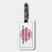 Étiquette À Bagage Drapeau du Japon Easy ID Personal (Dos Vertical)