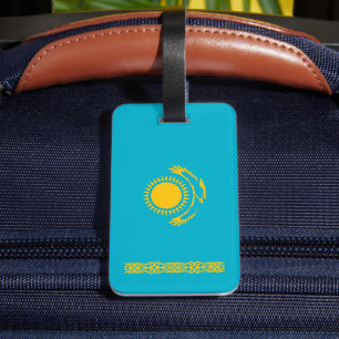 Étiquette À Bagage Drapeau du Kazakhstan