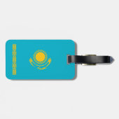 Étiquette À Bagage Drapeau du Kazakhstan (Dos horizontal)