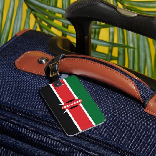 Étiquette À Bagage Drapeau du Kenya (Insitu Rectoal 1)