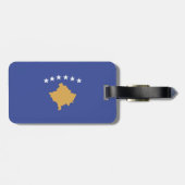 Étiquette À Bagage drapeau du Kosovo (Dos horizontal)