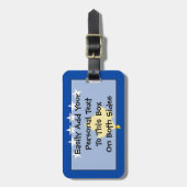 Étiquette À Bagage Drapeau du Kosovo Easy ID Personal (Devant Vertical)