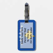 Étiquette À Bagage Drapeau du Kosovo Easy ID Personal (Dos Vertical)