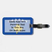 Étiquette À Bagage Drapeau du Kosovo Easy ID Personal (Dos horizontal)