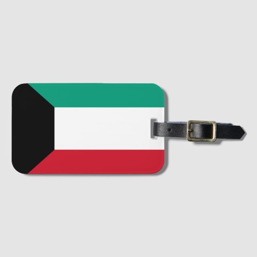 Étiquette À Bagage Drapeau du Koweït (Devant Horizontal)
