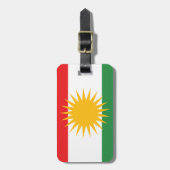 Étiquette À Bagage Drapeau du Kurdistan (le Kurdistan ou l'Alaya (Devant Vertical)