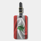 Étiquette À Bagage Drapeau Du Liban (Devant Vertical)