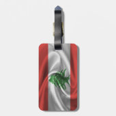 Étiquette À Bagage Drapeau Du Liban (Dos Vertical)