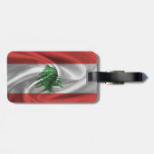 Étiquette À Bagage Drapeau Du Liban (Dos horizontal)