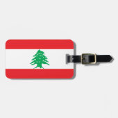 Étiquette À Bagage Drapeau du Liban (Devant horizontal)