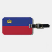Étiquette À Bagage Drapeau du Liechtenstein (Devant horizontal)
