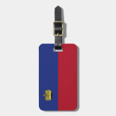 Étiquette À Bagage Drapeau du Liechtenstein (Devant Vertical)
