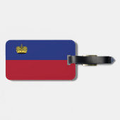 Étiquette À Bagage Drapeau du Liechtenstein (Dos horizontal)