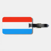 Étiquette À Bagage Drapeau du Luxembourg (Dos horizontal)