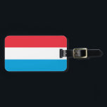 Étiquette À Bagage Drapeau du Luxembourg<br><div class="desc">Drapeau du Luxembourg</div>