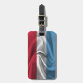 Étiquette À Bagage Drapeau du Luxembourg (Devant Vertical)
