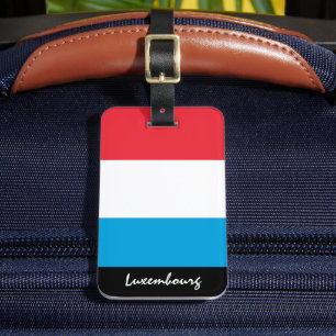 Étiquette À Bagage Drapeau du Luxembourg patriotique Tags, Luxembourg