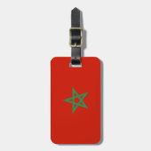 Étiquette À Bagage Drapeau du Maroc (Devant Vertical)