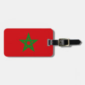 Étiquette À Bagage Drapeau du Maroc (Devant horizontal)