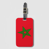 Étiquette À Bagage Drapeau du Maroc (Devant Vertical)