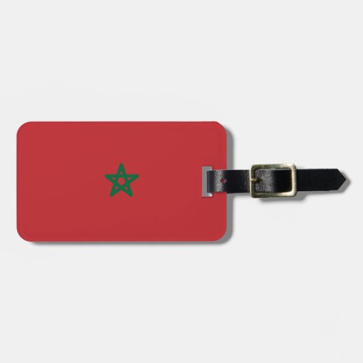 Étiquette À Bagage Drapeau du Maroc (Devant horizontal)