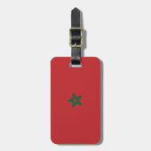 Étiquette À Bagage Drapeau du Maroc (Devant Vertical)