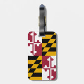 Étiquette À Bagage Drapeau du Maryland (Dos Vertical)