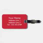 Étiquette À Bagage Drapeau du Mexique (Dos horizontal)