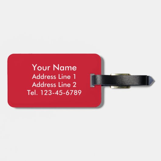 Étiquette À Bagage Drapeau du Mexique (Dos horizontal)