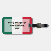 Étiquette À Bagage Drapeau du Mexique Easy ID Personal (Dos horizontal)