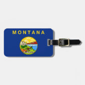 Étiquette À Bagage Drapeau du Montana (Devant horizontal)