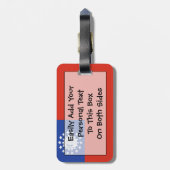 Étiquette À Bagage Drapeau du Myanmar Easy ID Personal (Dos Vertical)