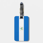 Étiquette À Bagage Drapeau du Nicaragua (Dos Vertical)