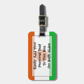 Étiquette À Bagage Drapeau du Niger Easy ID Personnel (Devant Vertical)