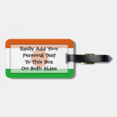 Étiquette À Bagage Drapeau du Niger Easy ID Personnel (Dos horizontal)