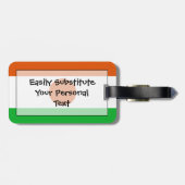 Étiquette À Bagage Drapeau du Niger Easy ID Personnel (Dos horizontal)